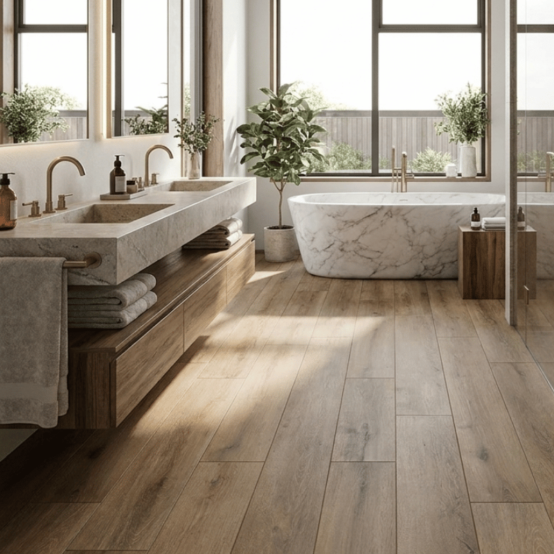 parquet en pvc pour salle de bain