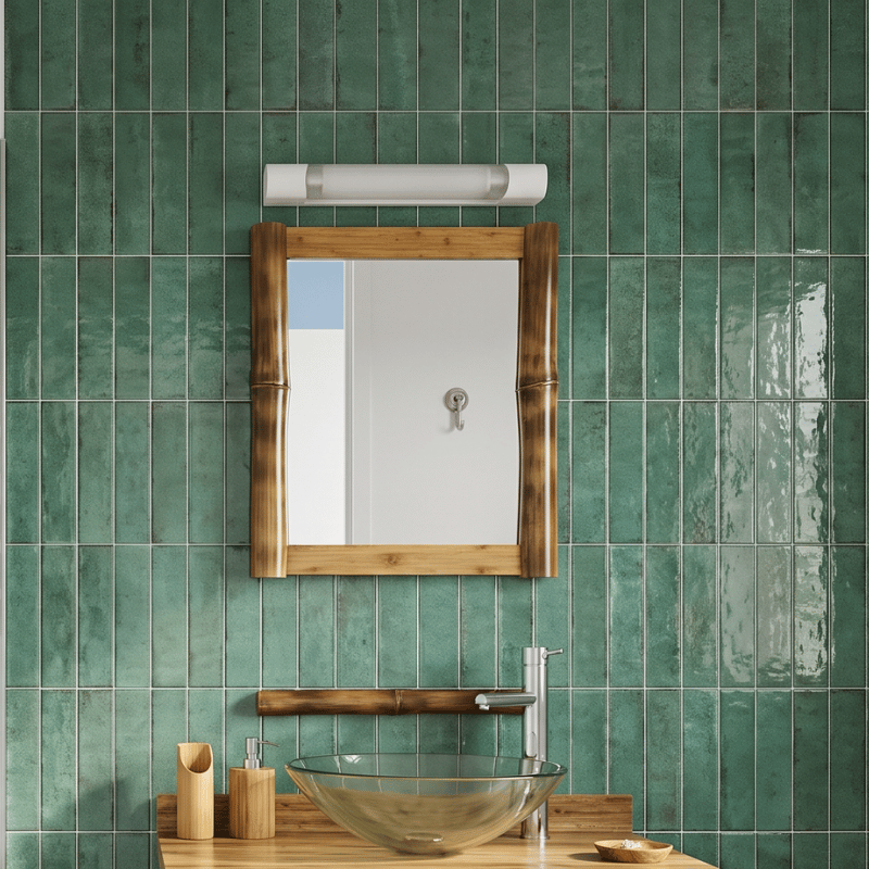 carrelage zellige vert