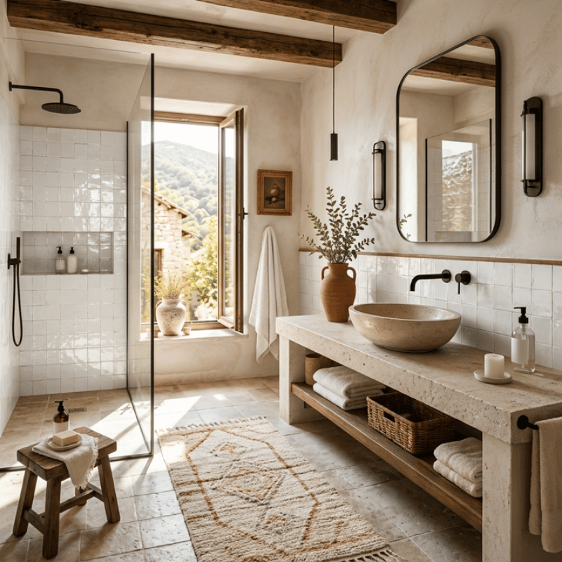 faience effet zellige carré 15cm salle de bain AGADIR NIEBLA (2)