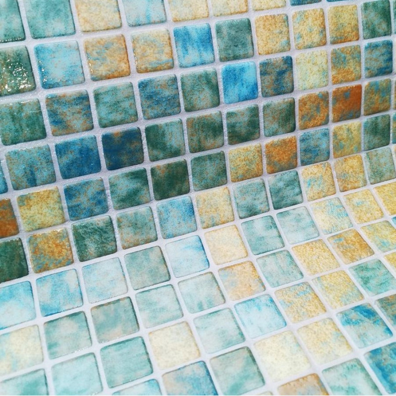 Émaux de verre 2,5 x 2,5 cm - Emaux de Verre REVIGLASS SANDY BALI