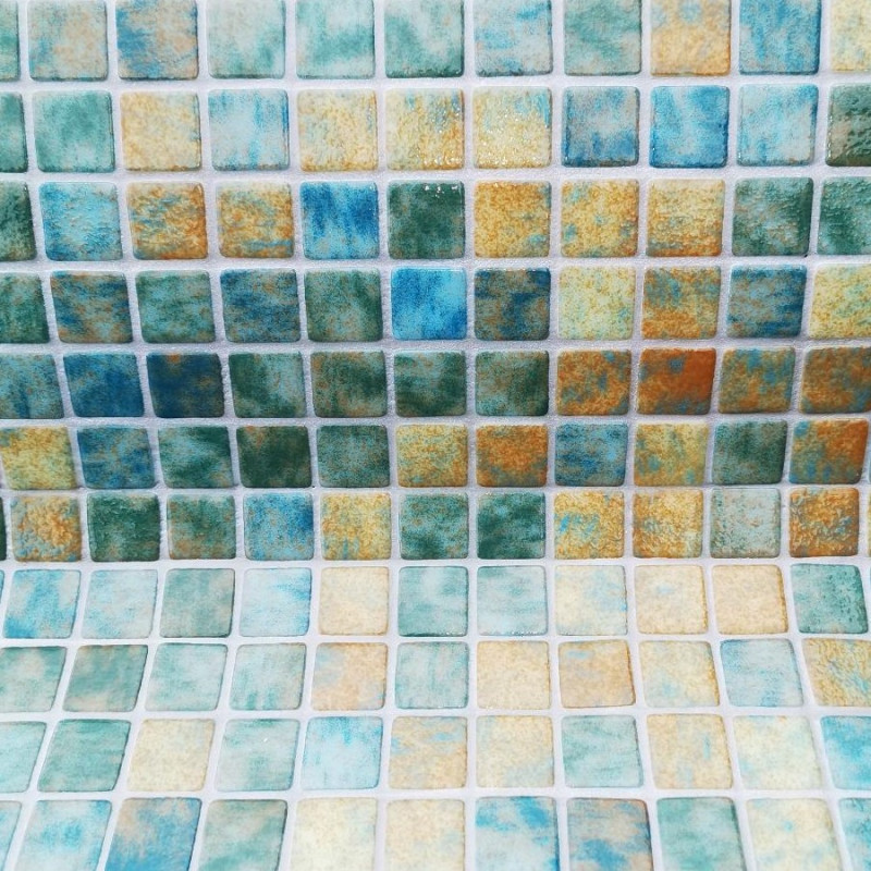 Émaux de verre 2,5 x 2,5 cm - Emaux de Verre REVIGLASS SANDY BALI