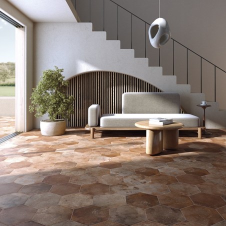 Terre cuite - Carrelage ARCHAI BOLD 23,3x26,8 cm effet pierre R10