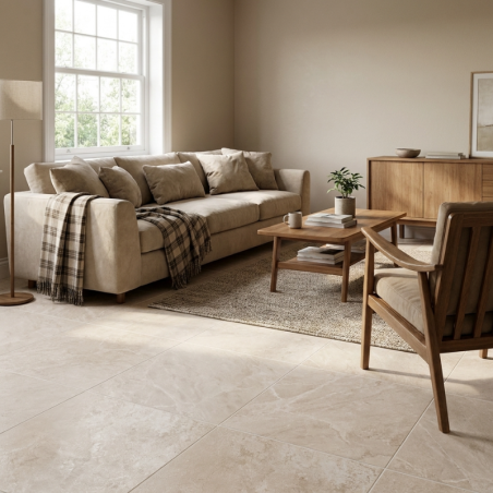 carrelage travertin carré 60 par 60 cm