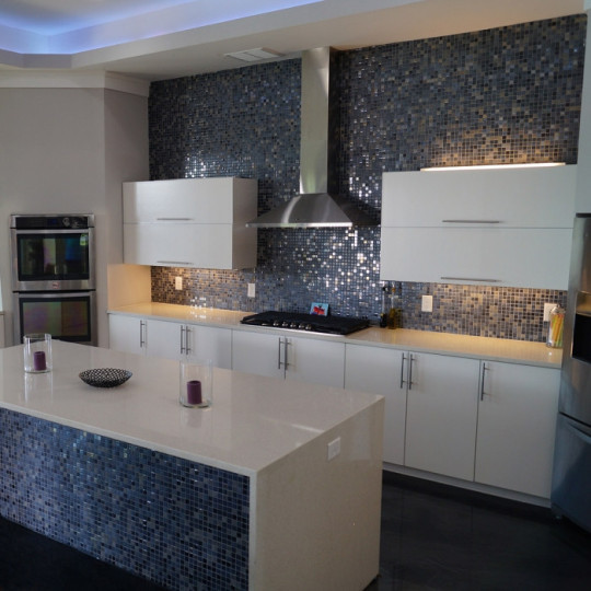 Mosaïque piscine émaux de Verre Ezarri Gin Fizz Concept Mosaïque