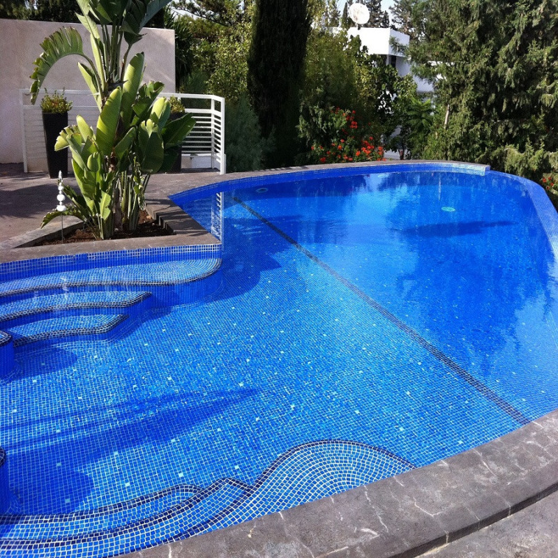 Émaux de verre 2,5 x 2,5 cm - Emaux de Verre REVIGLASS PS 53 Bleu