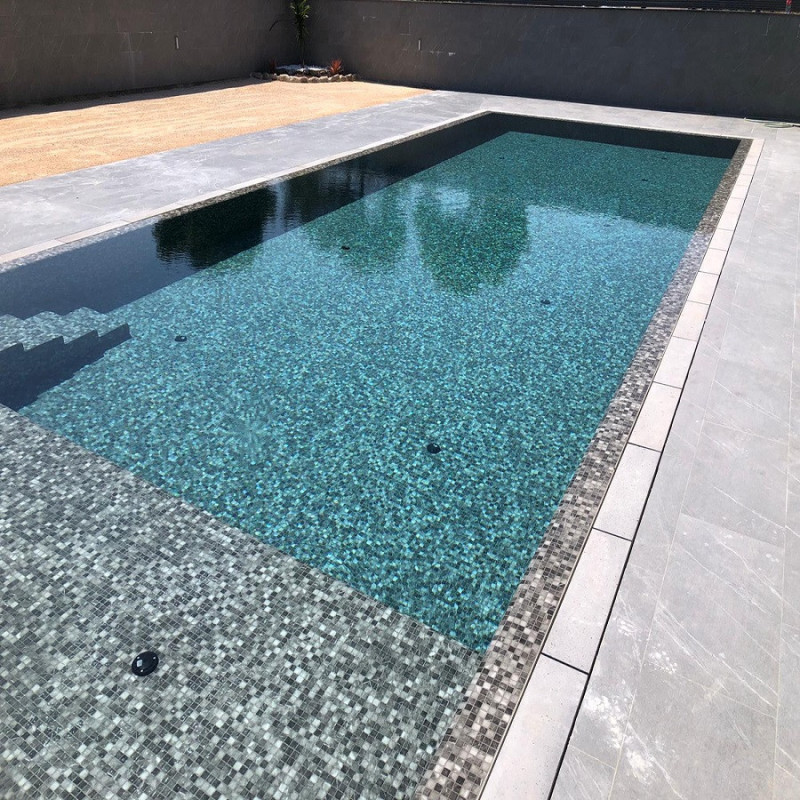 Mosaïque effet pierre - Emaux de Verre Onix STORM