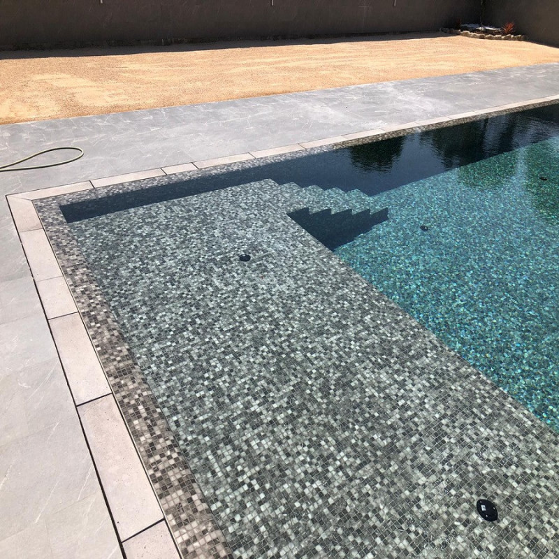 Mosaïque effet pierre - Emaux de Verre Onix STORM