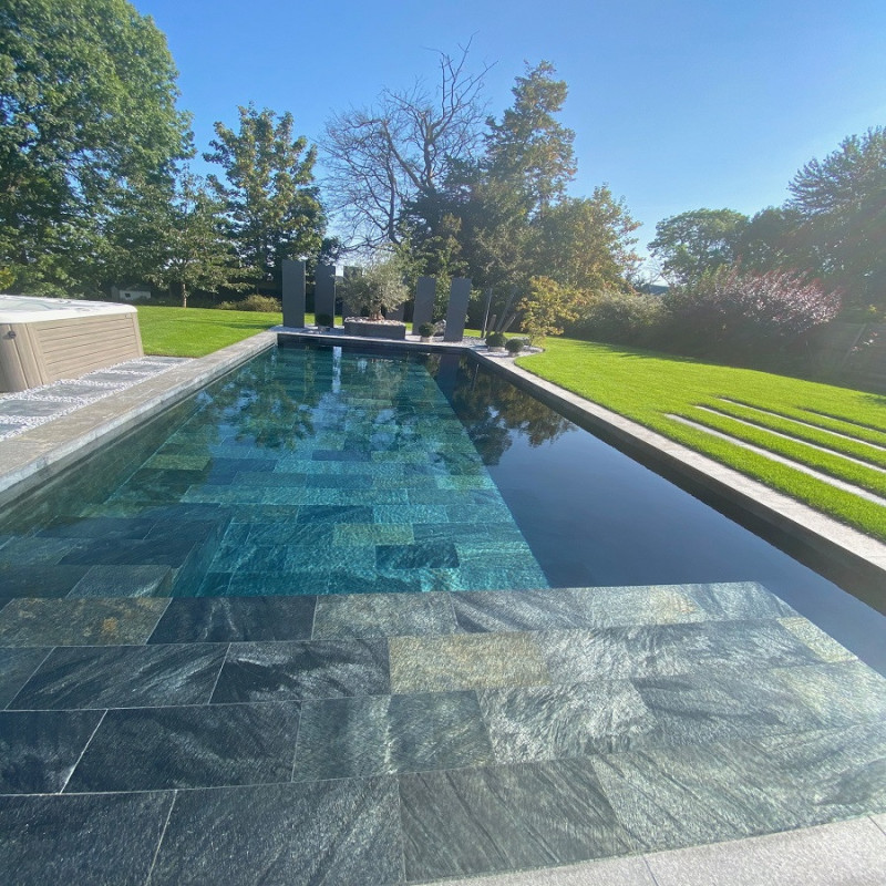 Piscine - Pierre naturelle SILVER DREAM 30x60cm finition polie