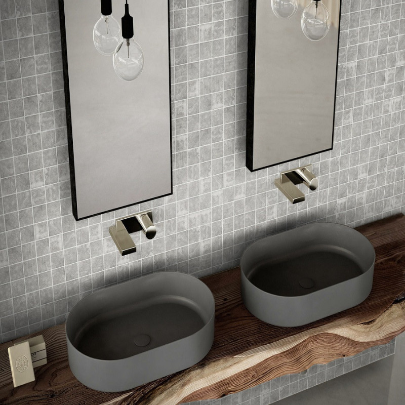 Piscine - Emaux de Verre Ezarri 5x5cm Ash