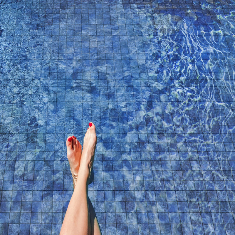 Piscine - Emaux de Verre Ezarri 5x5cm Bluestone