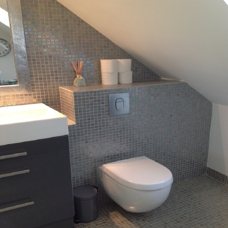 Mosaïque nacré - Emaux de Verre ezarri Cuarzo