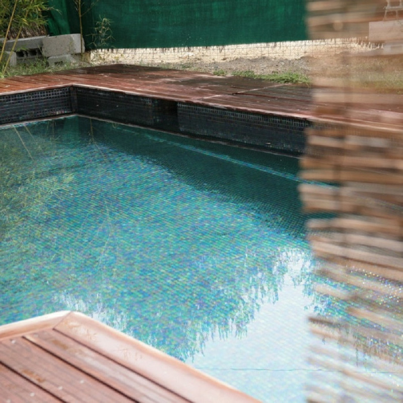 Mosaïque nacré - Emaux de Verre ezarri Ebano