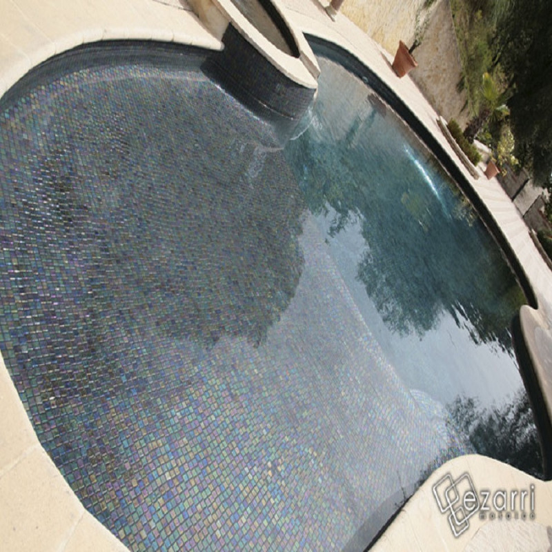 Mosaïque nacré - Emaux de Verre ezarri Ebano