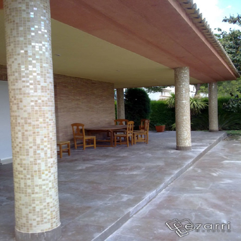 Mosaïque nacré - Emaux de Verre ezarri Sahara