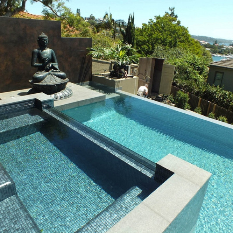 Mosaïque nacré - Emaux de Verre ezarri Inox