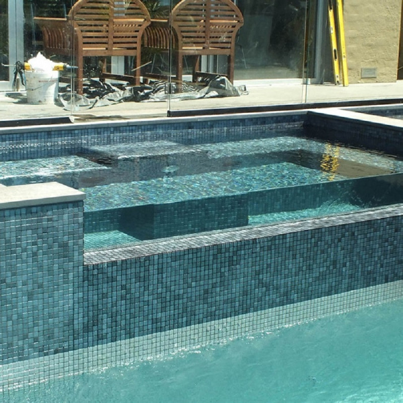 Mosaïque nacré - Emaux de Verre ezarri Inox