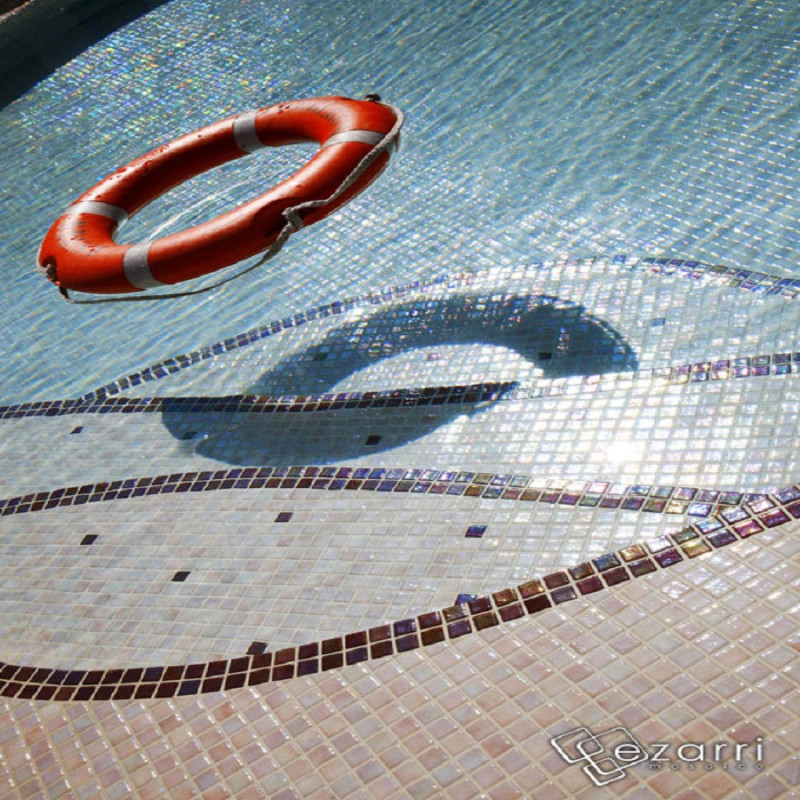 Mosaïque nacré - Emaux de Verre ezarri Cobre