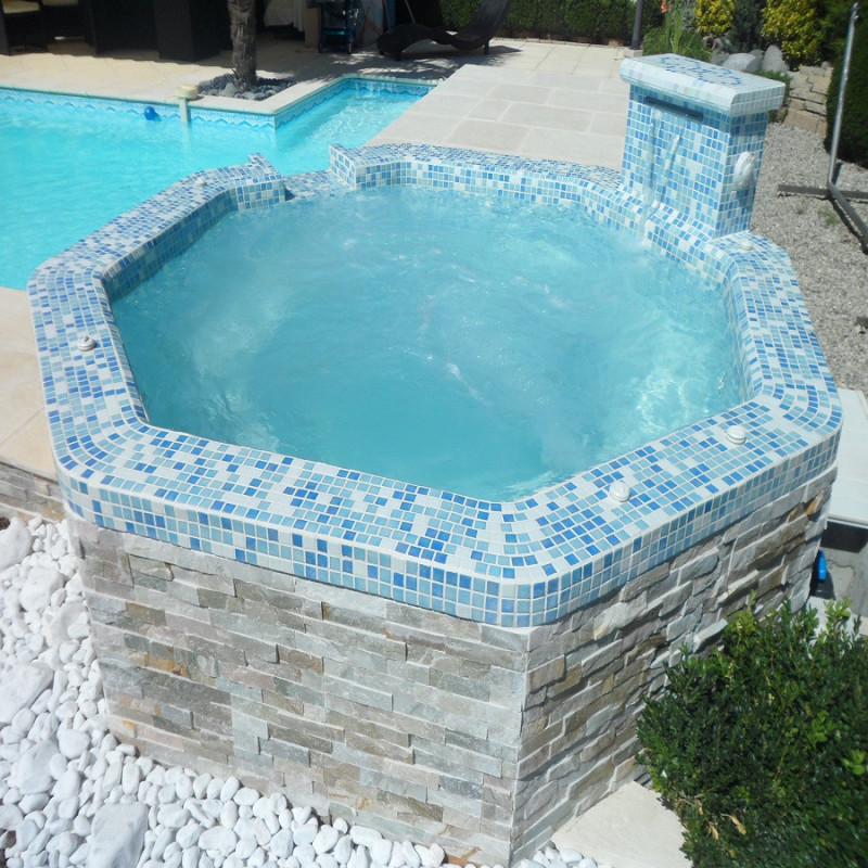 Mosaïque nacré - Emaux de Verre Ezarri Sky