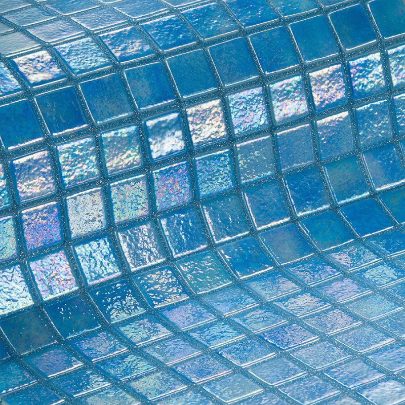 Mosaïque nacré - Emaux de Verre ezarri Azur