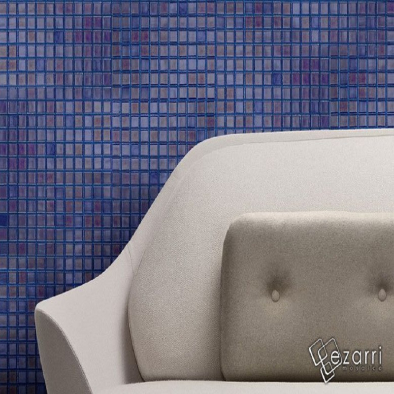 Mosaïque nacré - Emaux de Verre ezarri Azurita