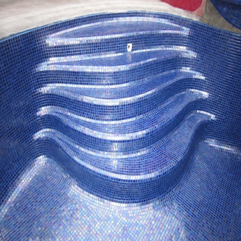 Mosaïque nacré - Emaux de Verre Ezarri Zafiro