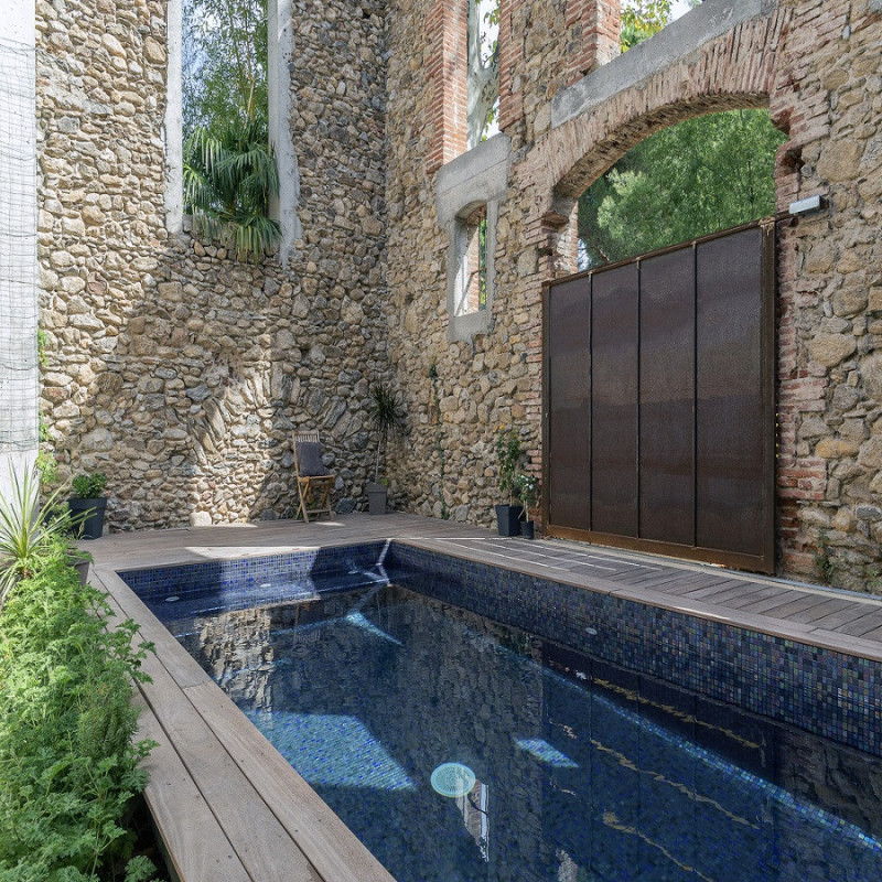 Mosaïque nacré - Emaux de Verre ezarri Blue Moon