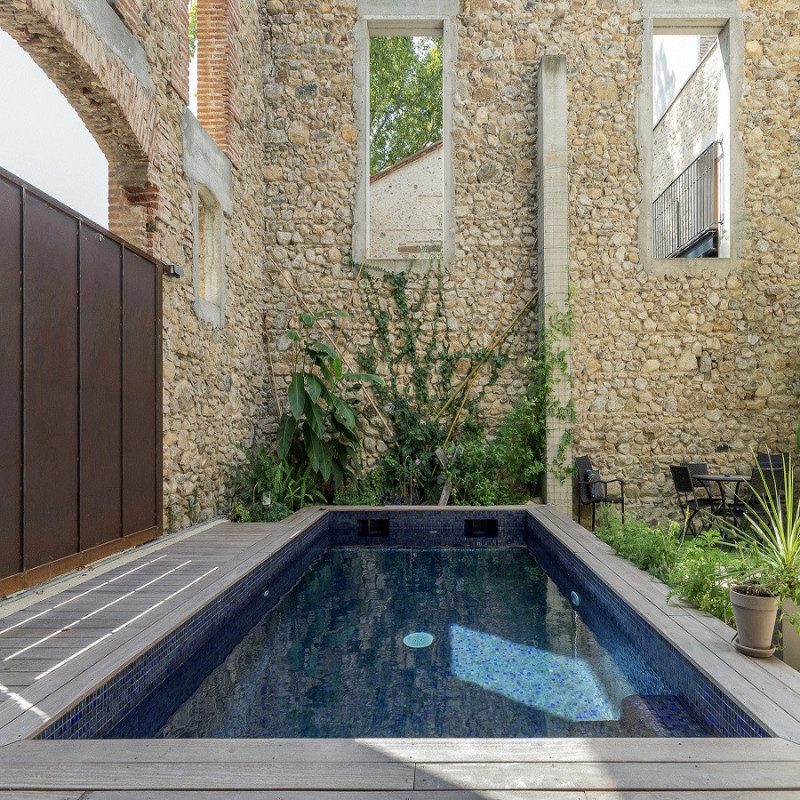 Mosaïque nacré - Emaux de Verre ezarri Blue Moon