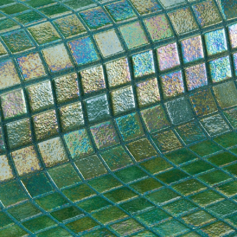 Mosaïque nacré - Emaux de Verre ezarri Green Pearl