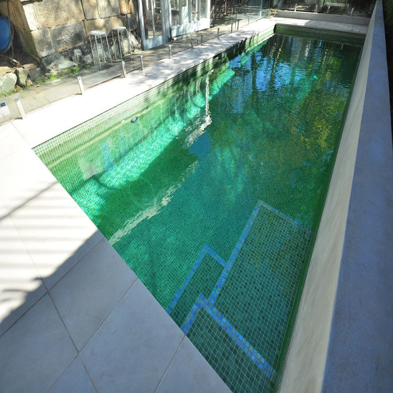 Mosaïque nacré - Emaux de Verre ezarri Green Pearl