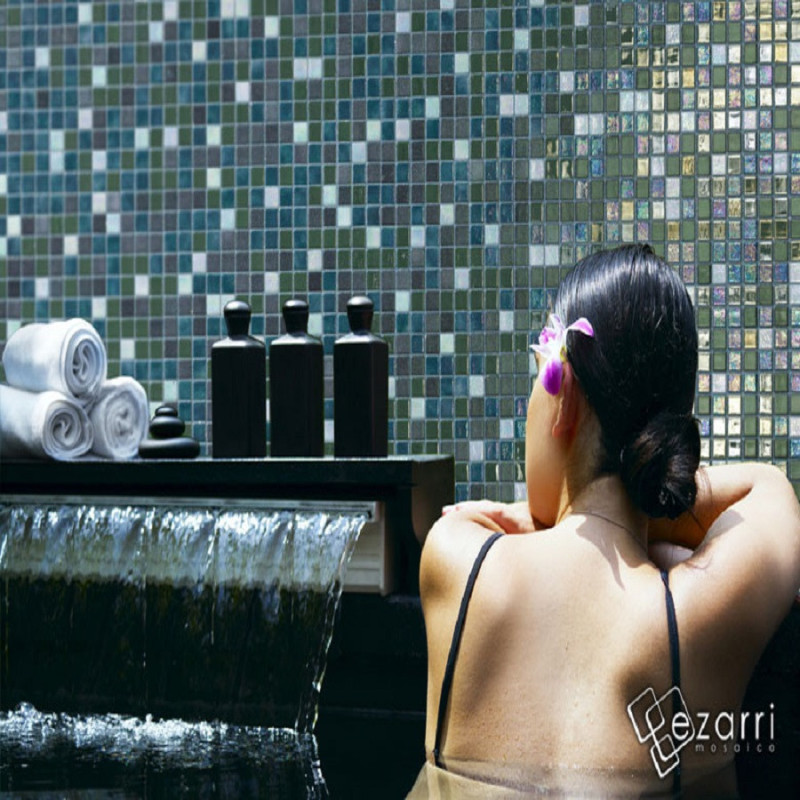 Mosaïque nacré - Emaux de Verre ezarri Tomahawk