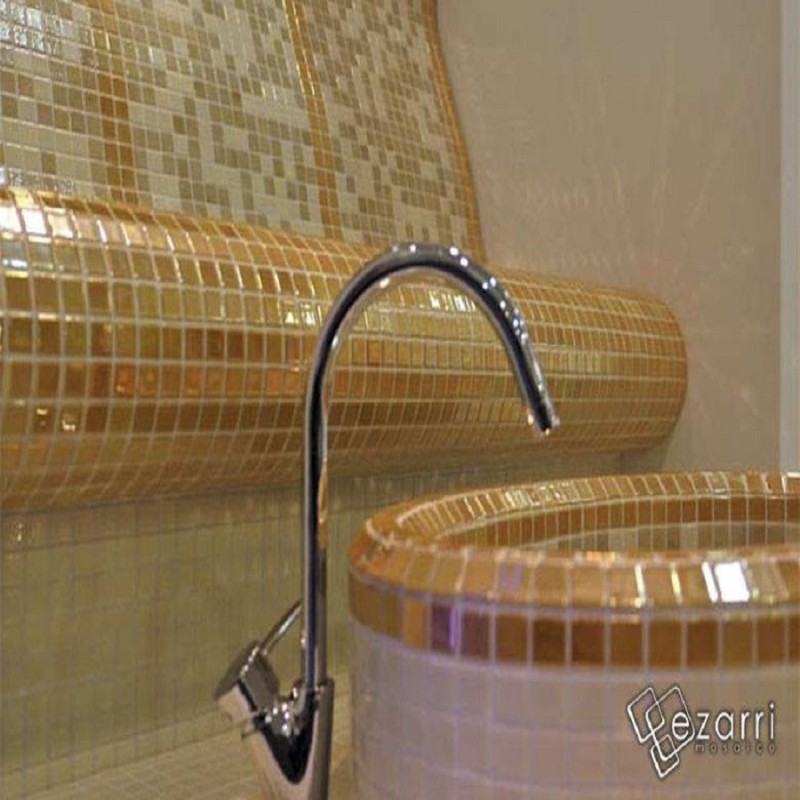 Mosaïque nacré - Emaux de Verre ezarri Orange Aurum