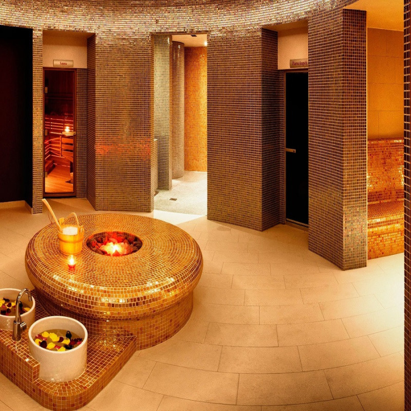 Mosaïque nacré - Emaux de Verre ezarri Orange Aurum