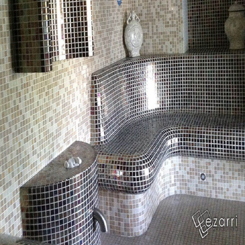 Mosaïque nacré - Emaux de Verre ezarri Oxido