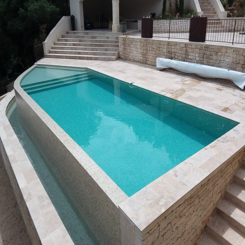 Mosaïque effet pierre - Emaux de Verre Onix Kara Beige