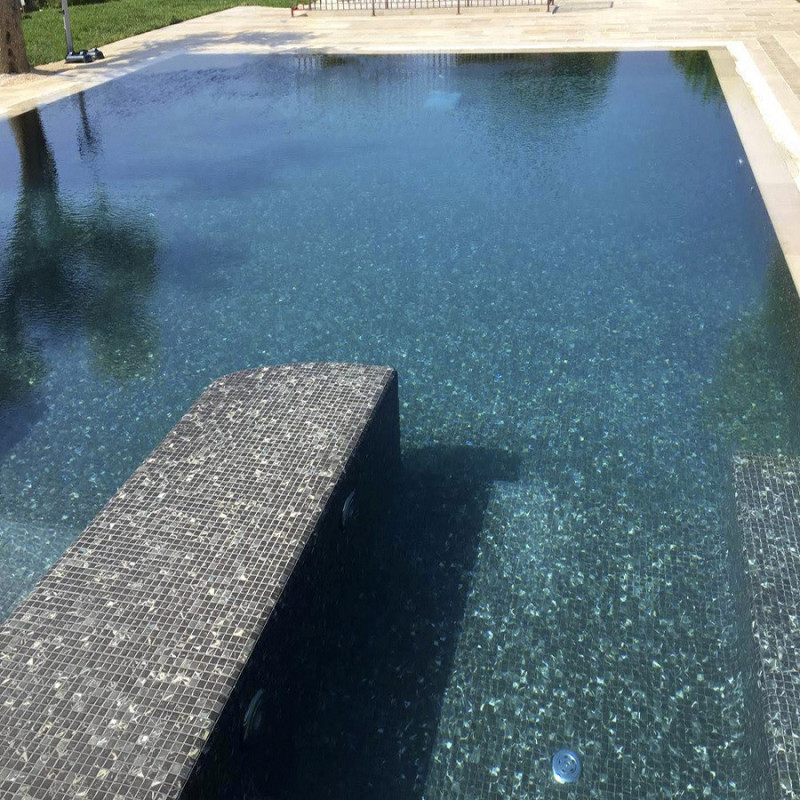 Mosaïque effet pierre - Emaux de Verre Ezarri Black Marble