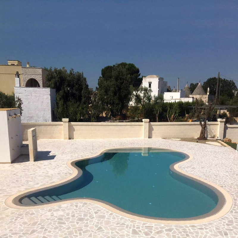 Mosaïque effet pierre - Emaux de Verre Ezarri Pale Cherry