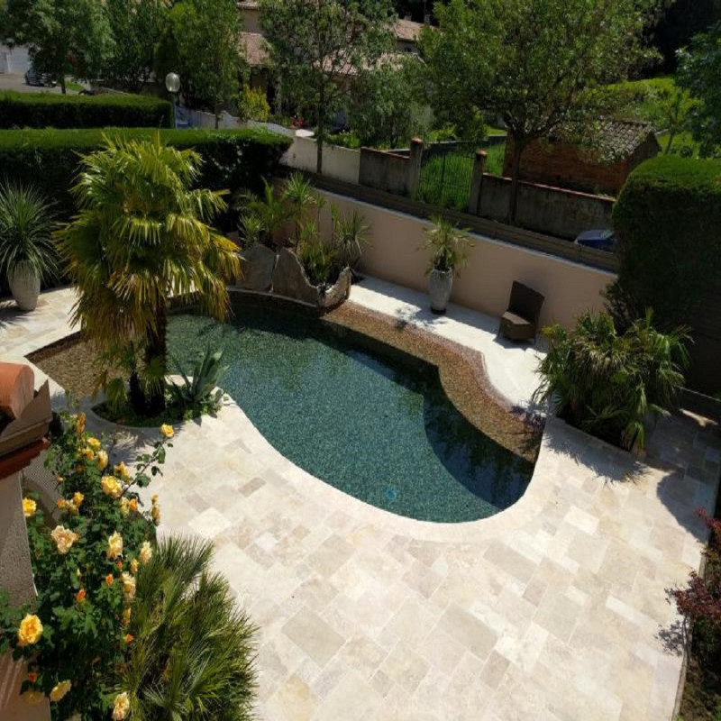 Mosaïque effet pierre - Emaux de Verre Ezarri Riverstone