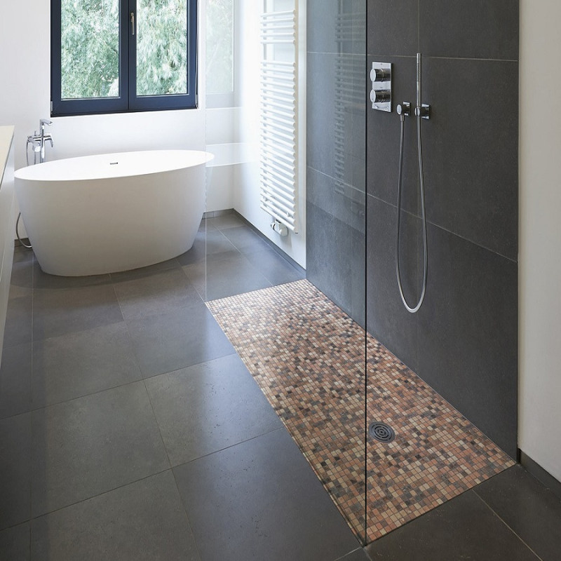 Mosaïque effet pierre - Emaux de Verre Ezarri Riverstone