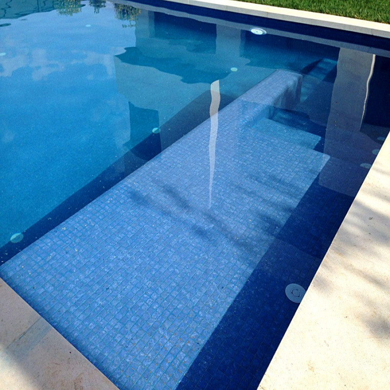 Mosaïque effet pierre - Emaux de Verre Ezarri Bluestone