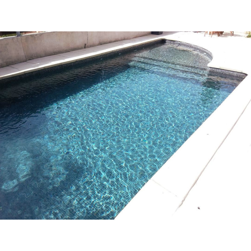 Émaux de verre 2,5 x 2,5 cm - Emaux de Verre REVIGLASS METAL SILVER DREAM imitation pierre effet métallique