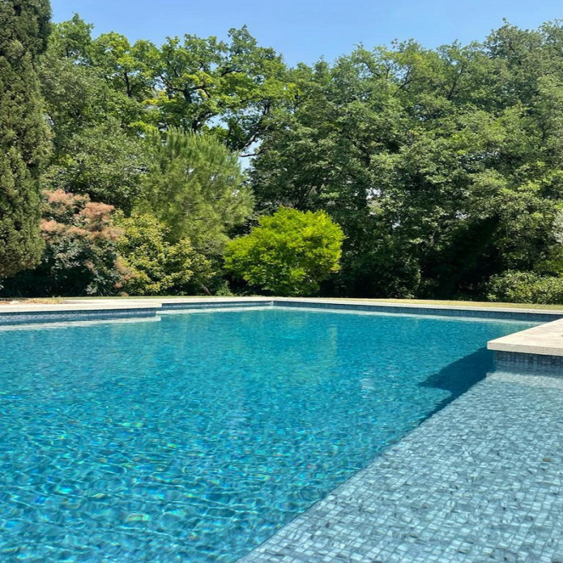 Émaux de verre 2,5 x 2,5 cm - Emaux de Verre REVIGLASS METAL RIVER SHINE imitation pierre effet métallique