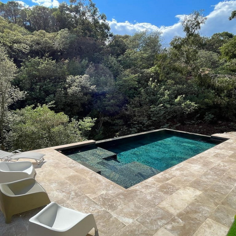 Piscine - Pierre naturelle SILVER DREAM 30x60cm finition polie