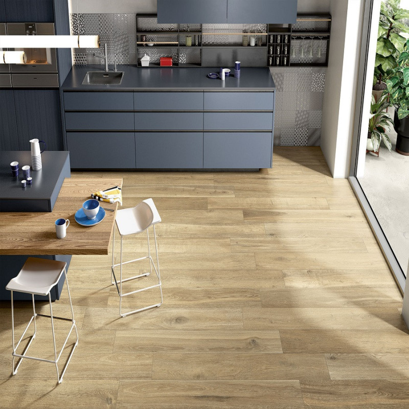 Accueil - Carrelage 20 x 90 cm imitation bois GOLD antidérapant R11