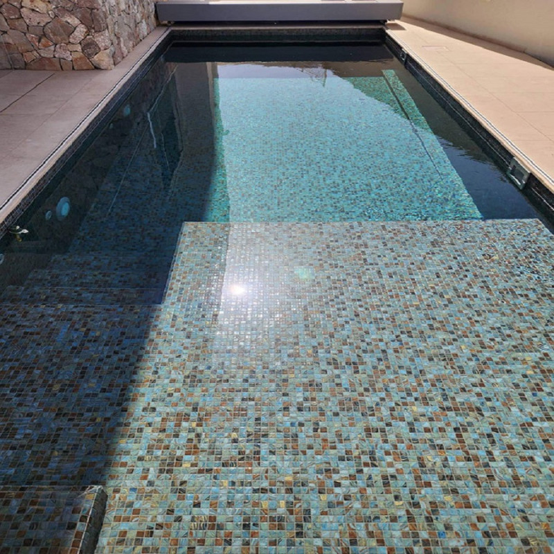 Mosaïque effet pierre - Emaux de Verre REVIGLASS AQUARELA