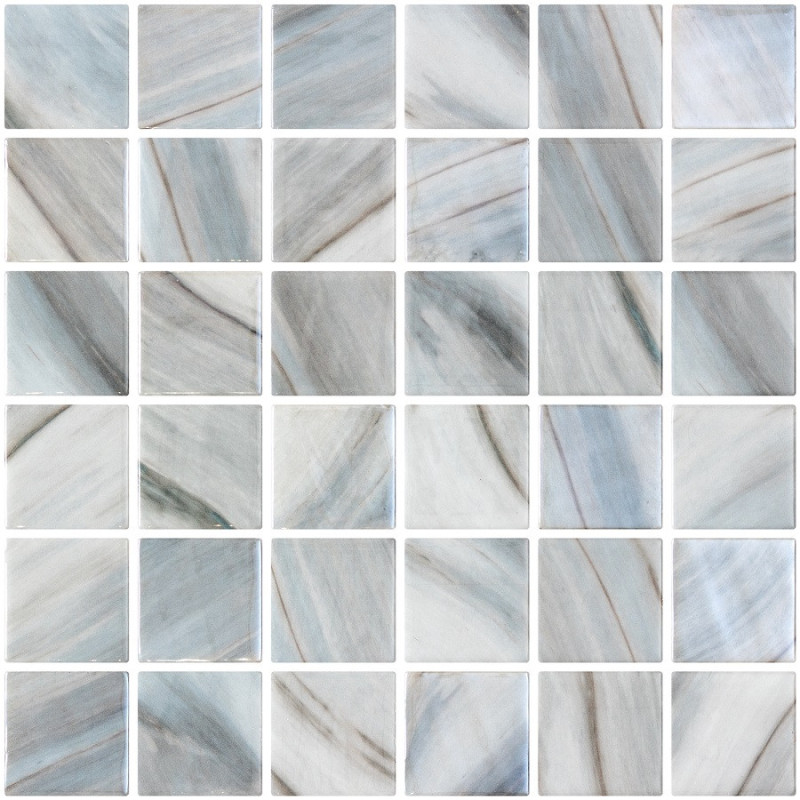 Piscine - Emaux de Verre Onix 5x5cm CASSIAN effet métallique