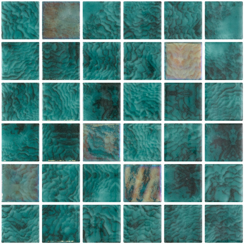 Piscine - Emaux de Verre Onix 5x5cm EMERALD effet métallique