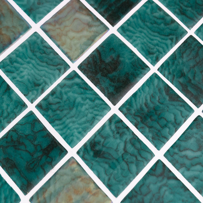 Piscine - Emaux de Verre Onix 5x5cm EMERALD effet métallique