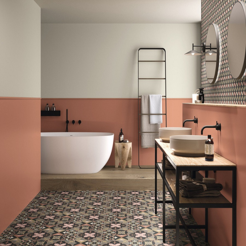 Accueil - Carrelage VIOLET DAY 15x15cm effet carreaux ciment