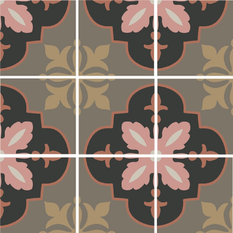 Accueil - Carrelage VIOLET DAY 15x15cm effet carreaux ciment