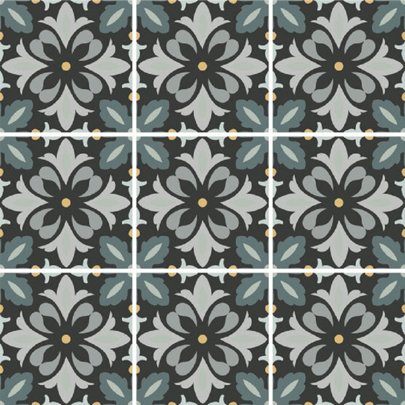 Accueil - Carrelage DAISY NIGHT 15x15cm imitation ciment